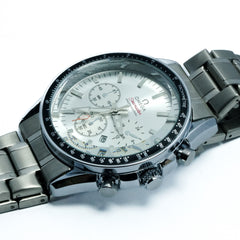 Omega Seamaster Silver White Chronograph – Stainless Steel