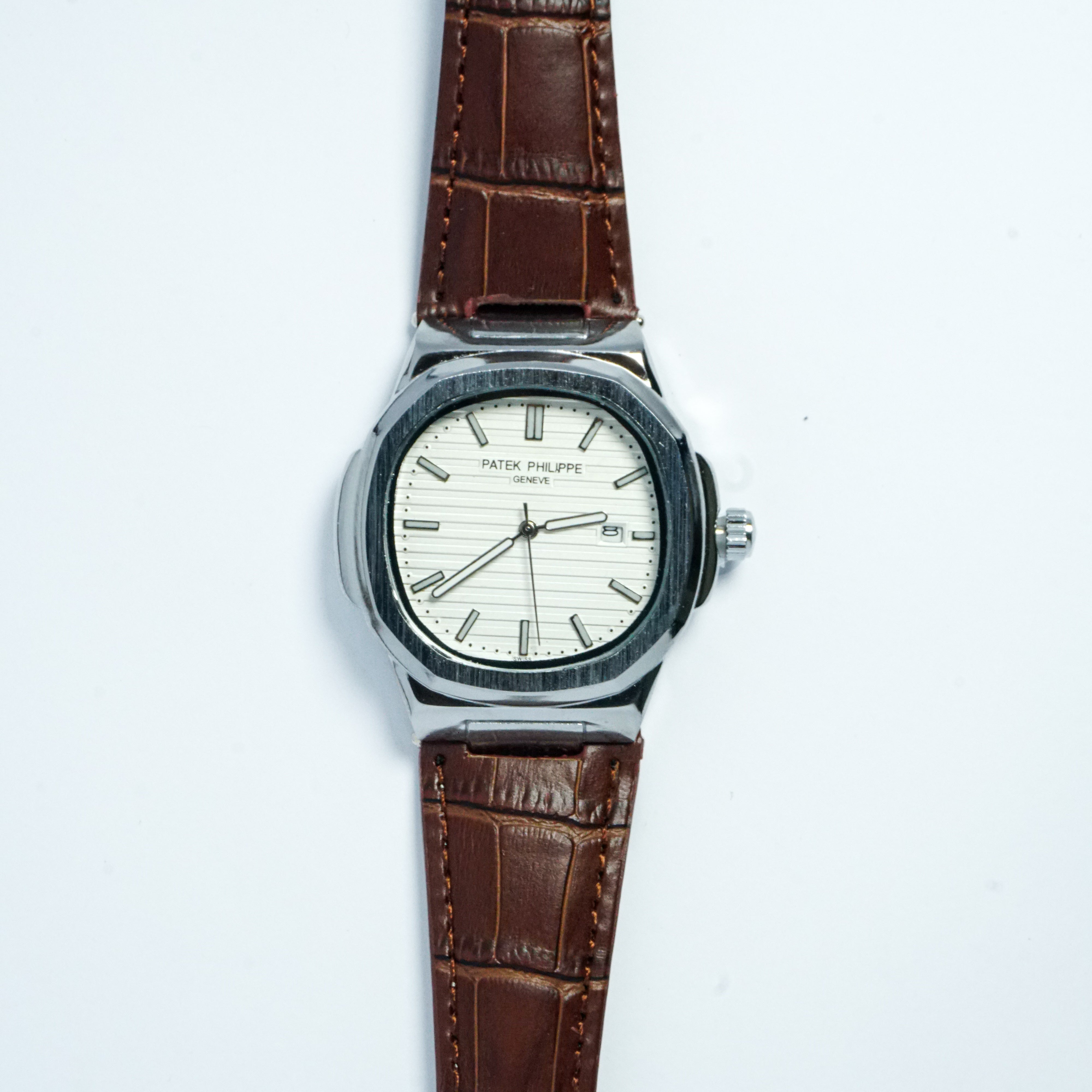 Patek Philippe Genève Brown Leather Strap