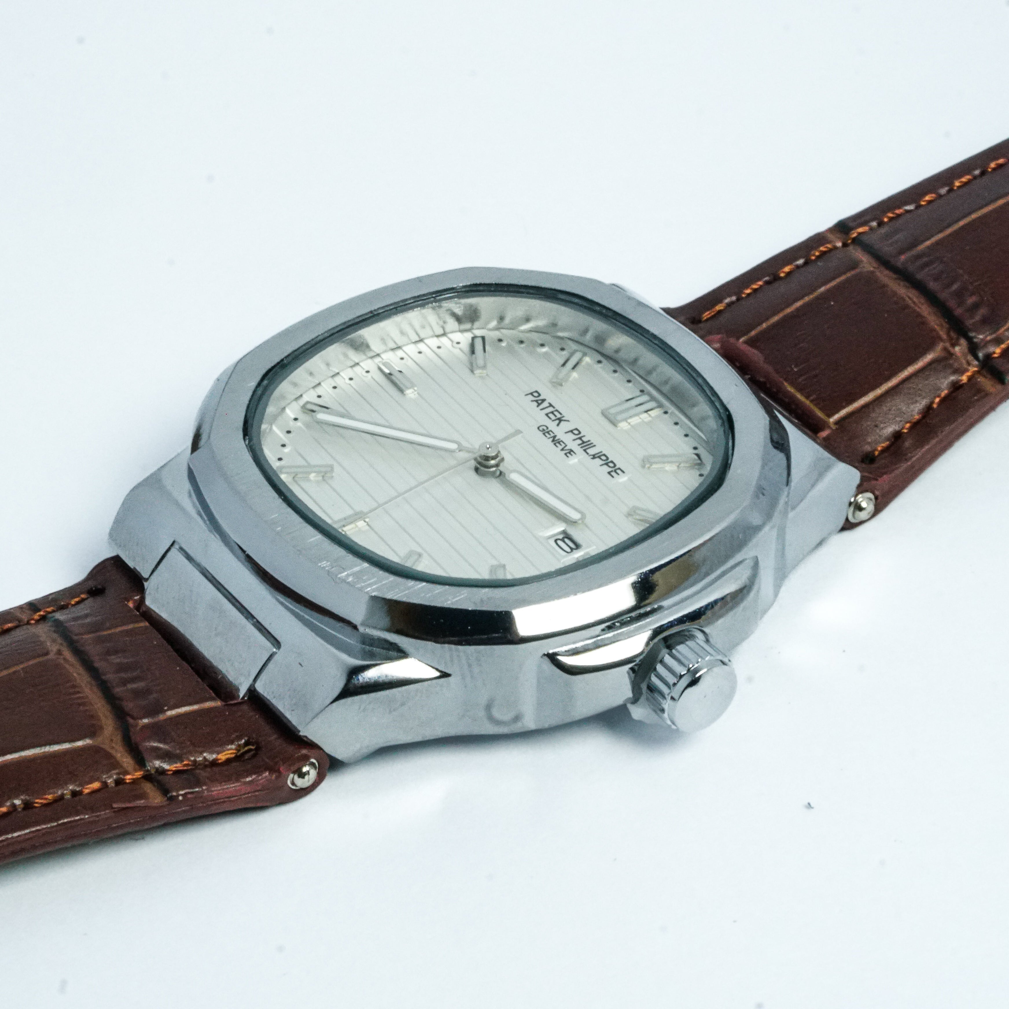 Patek Philippe Genève Brown Leather Strap