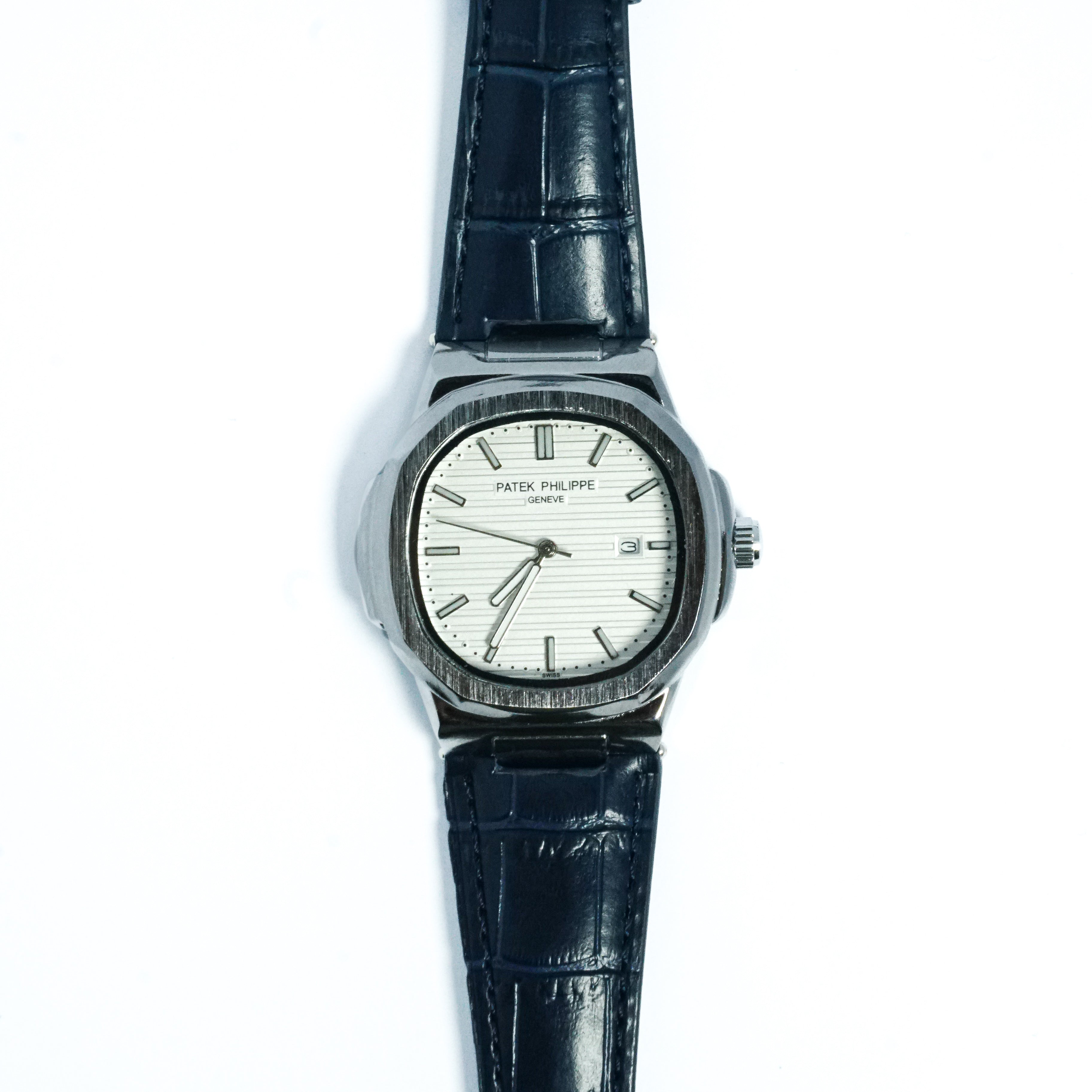 Patek Philippe Genève Blue Leather Strap