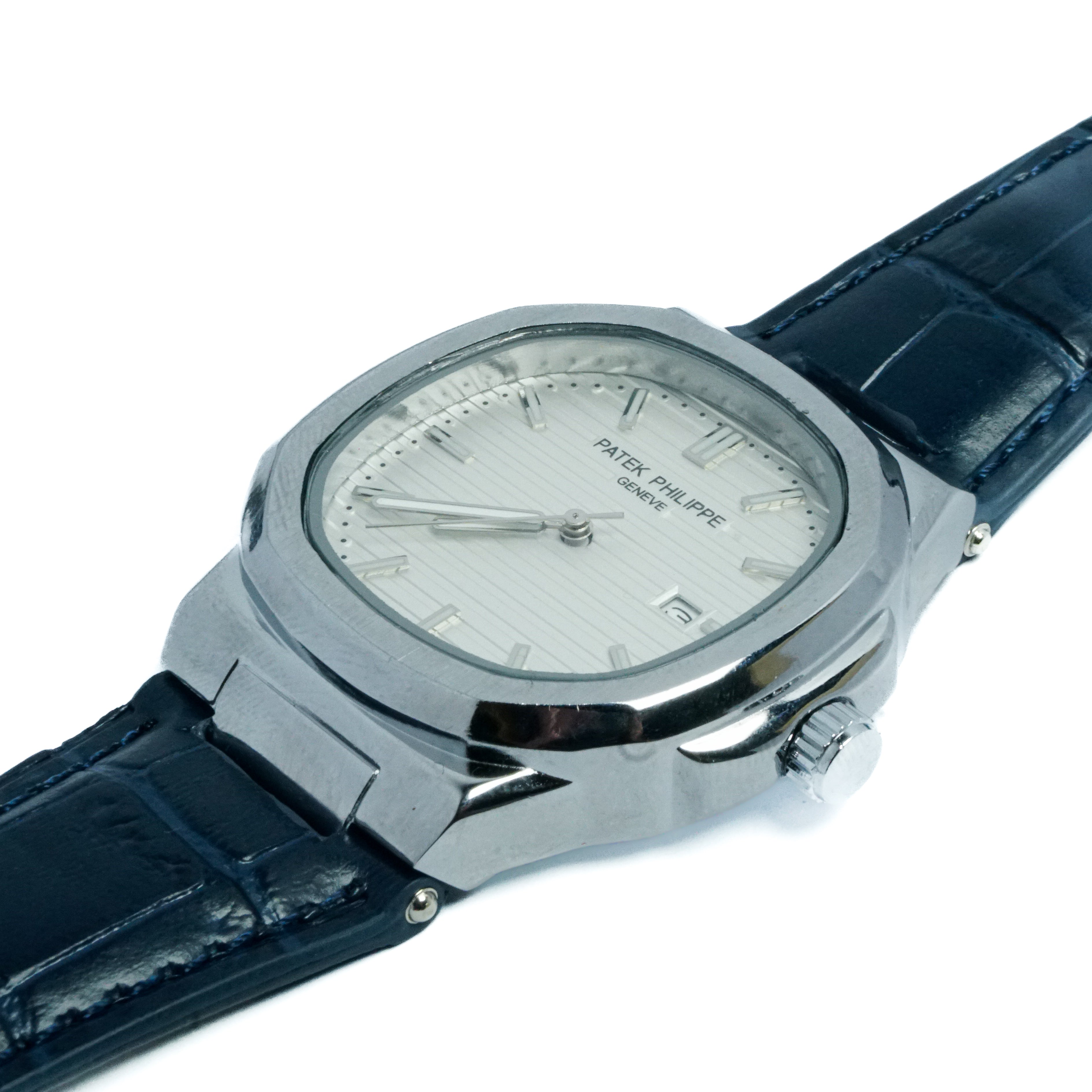 Patek Philippe Genève Blue Leather Strap