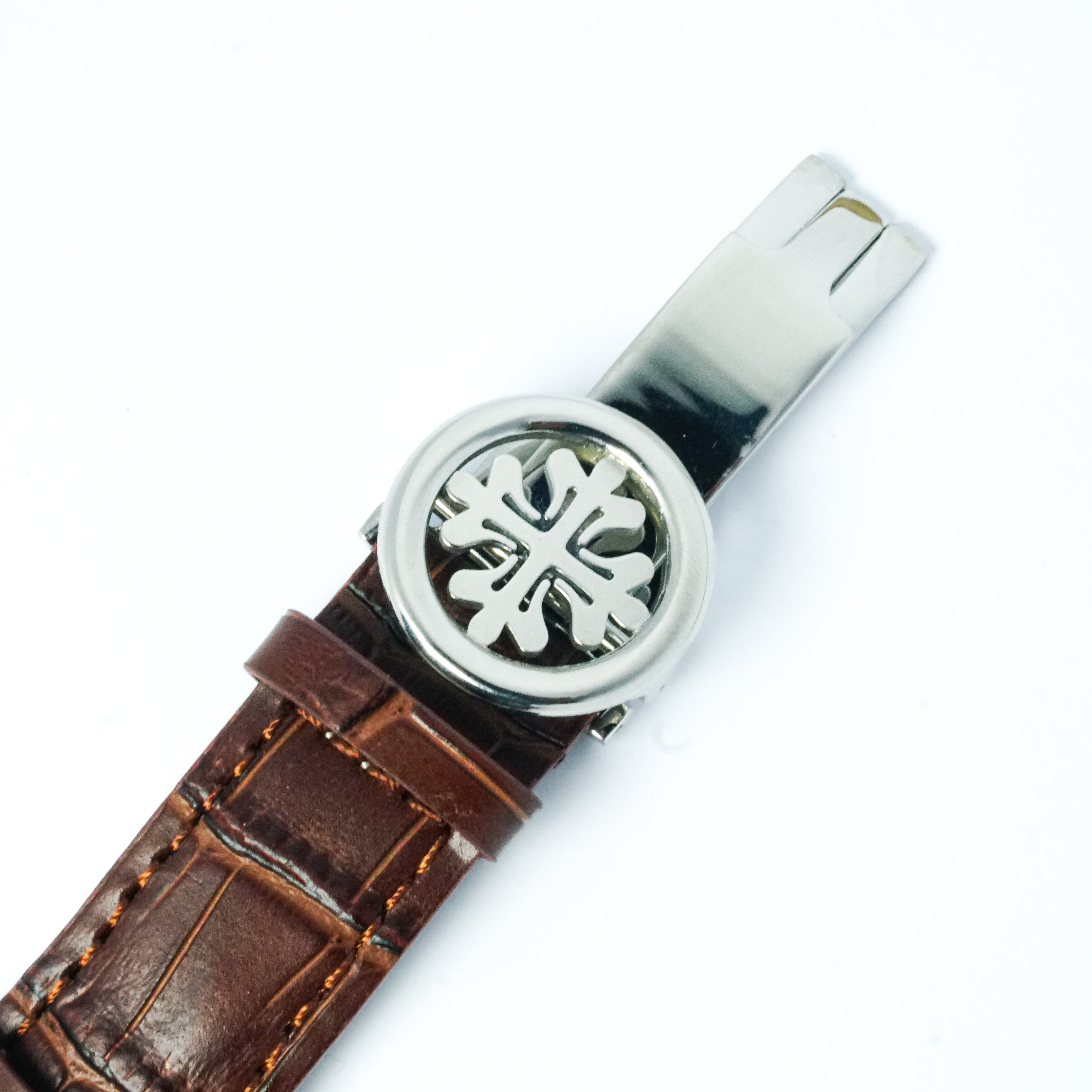 Patek Philippe Genève Brown Leather Strap