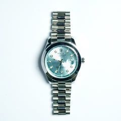 Rolex Oyster Perpetual Datejust Silver Tiffany