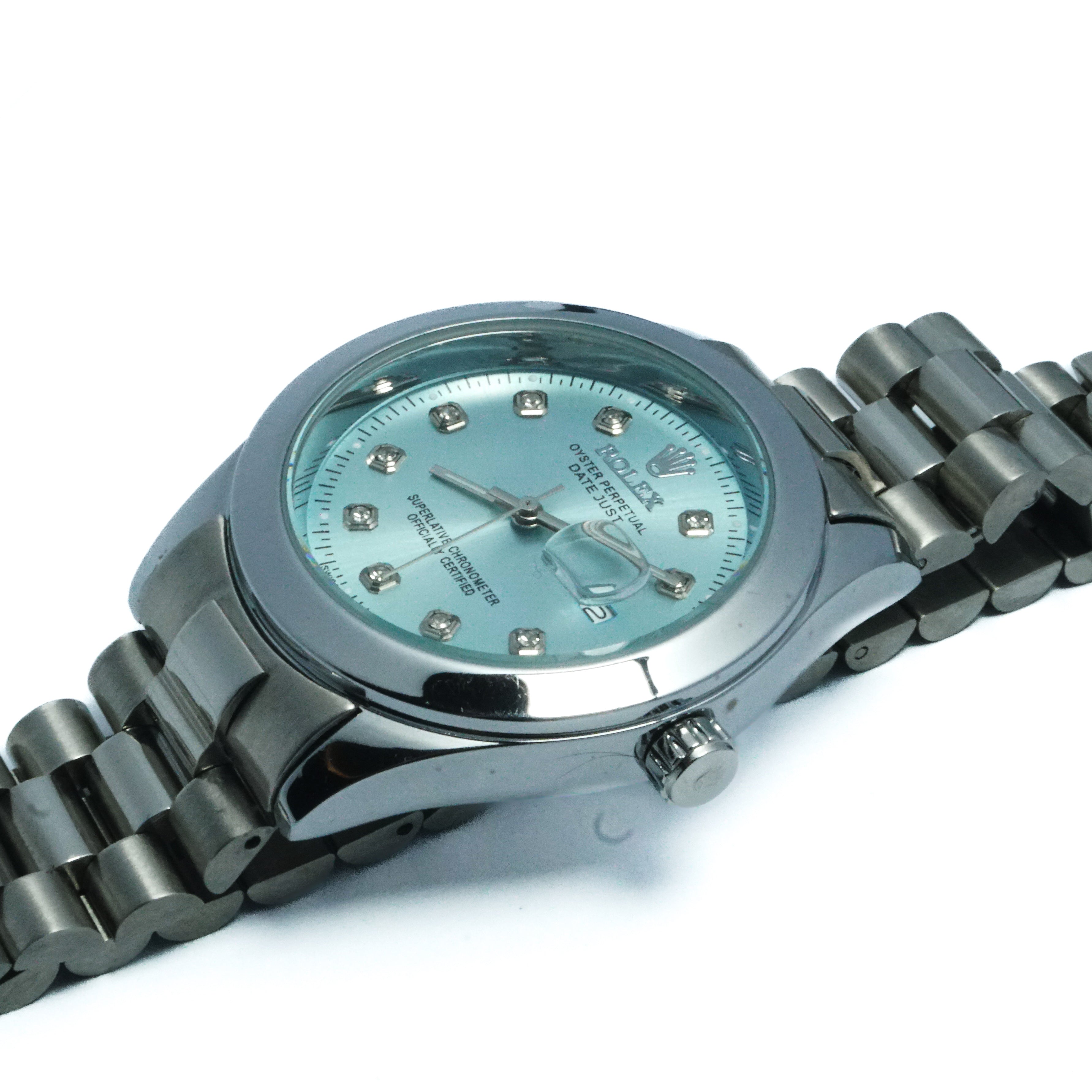 Rolex Oyster Perpetual Datejust Silver Tiffany