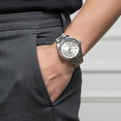 Rolex Oyster Perpetual Datejust Silver White