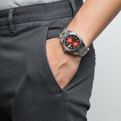 Rolex Oyster Perpetual Datejust Silver Red